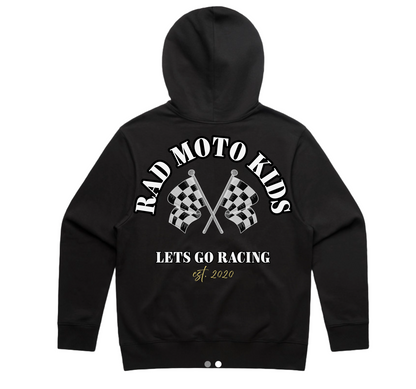 Adult Heavy Hoodie - Lets go Racing !