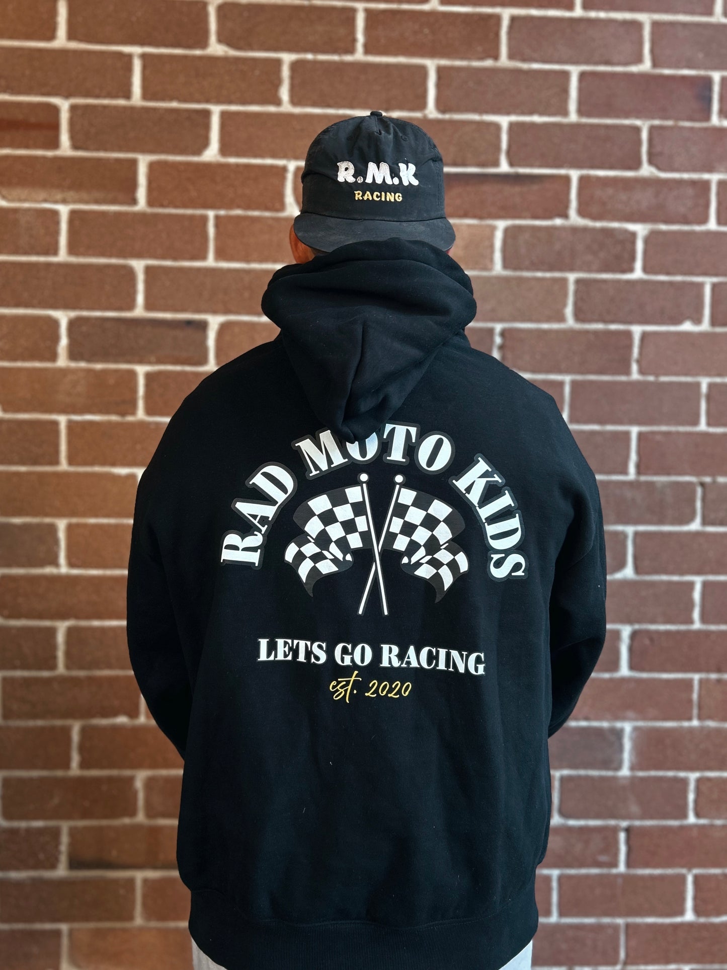 Adult Heavy Hoodie - Lets go Racing !